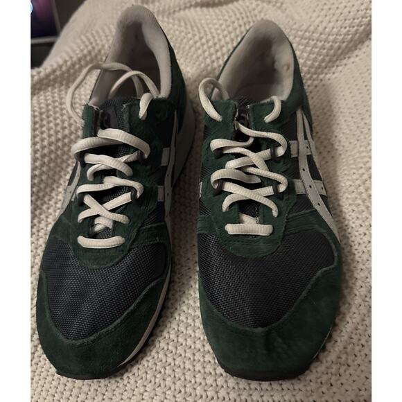 ASICS Gel Epirus Green Silver Size 6.5 Men’s H431N Classic Sneakers EUC - Picture 1 of 8